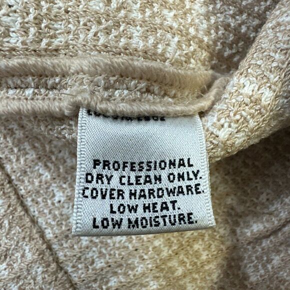 St. John Collection Knit Suit Set Beige Pink Tweed Blazer Jacket Skirt SZ 12 - Picture 16 of 16